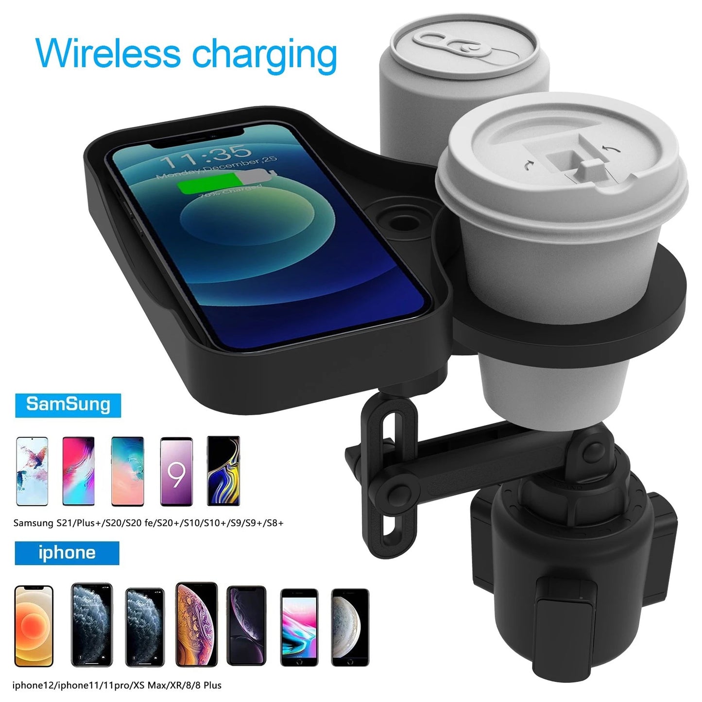 Smart LED Car Cup Holder Coasters