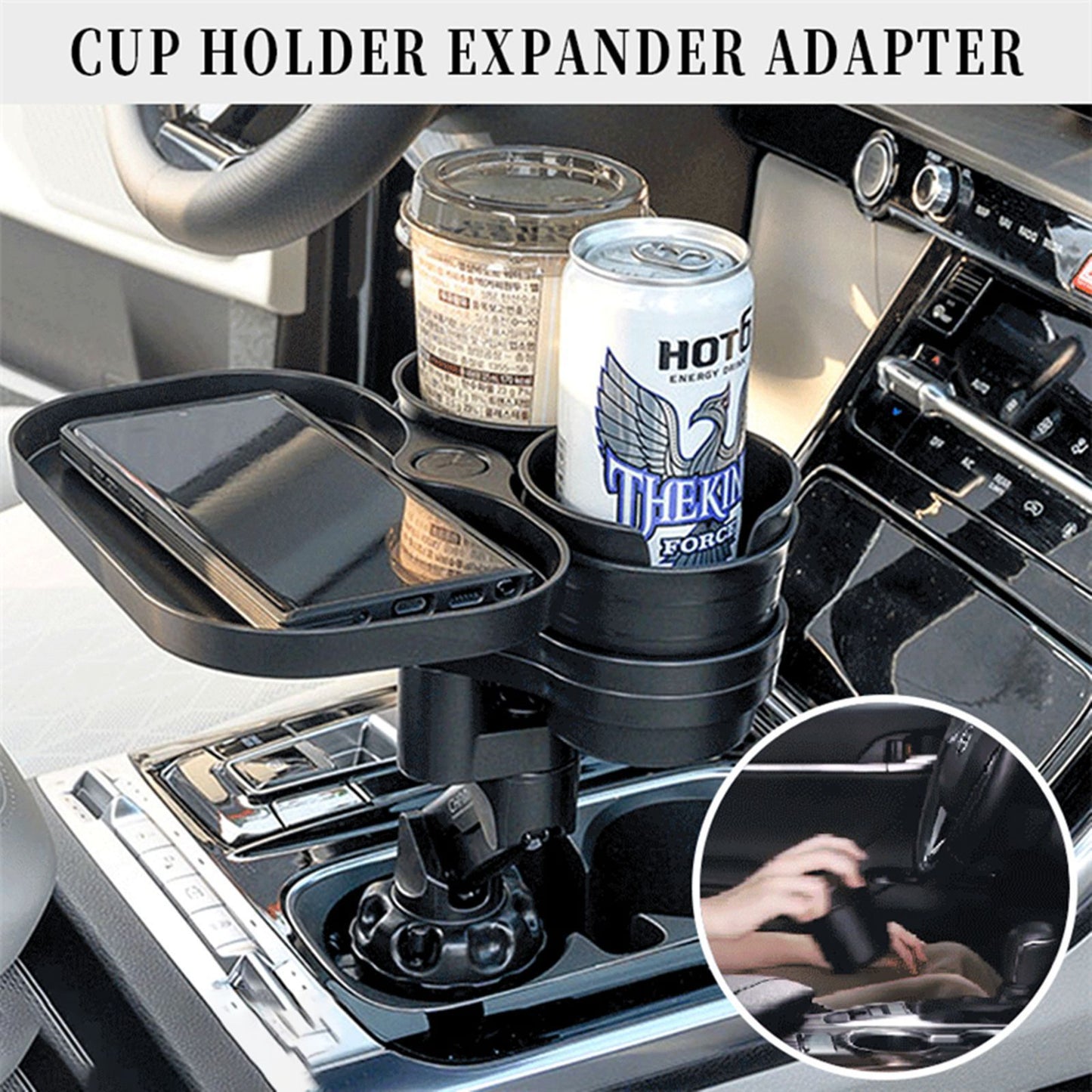 Smart LED Car Cup Holder Coasters