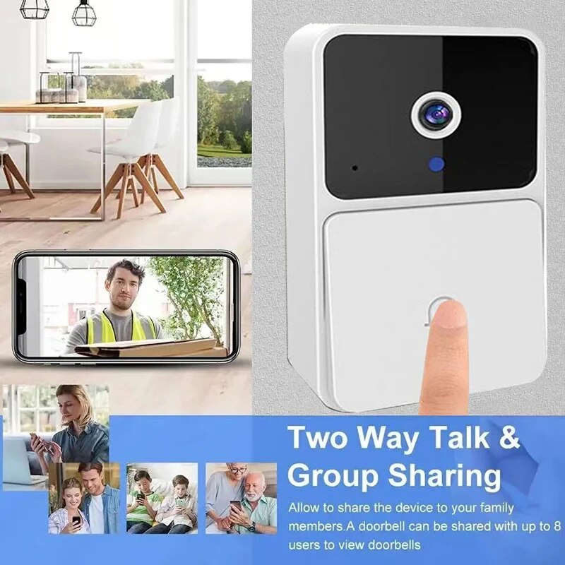 Smart Doorbell with Camera & 2-Way Audio